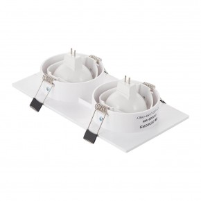 DK3022-WH Встраиваемый светильник, IP 20, 10 Вт, GU5.3, LED, белый, пластик в Златоусте - zlatoust.mebel24.online | фото 3