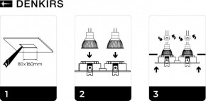 DK3022-WH Встраиваемый светильник, IP 20, 10 Вт, GU5.3, LED, белый, пластик в Златоусте - zlatoust.mebel24.online | фото 6