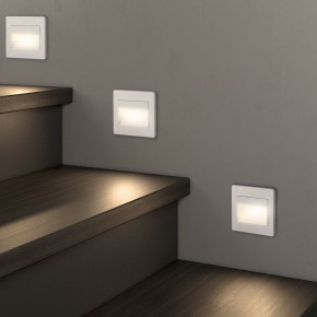 DK3050-WH Светильник встраиваемый в стену, IP 20, LED 3000, 1 Вт, белый, пластик в Златоусте - zlatoust.mebel24.online | фото 6