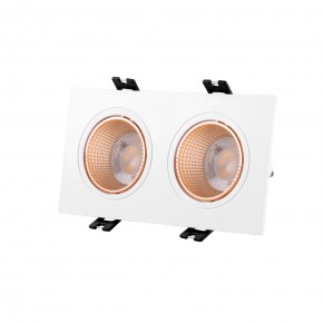 DK3072-WBR Встраиваемый светильник, IP 20, 10 Вт, GU5.3, LED, белый/бронзовый, пластик в Златоусте - zlatoust.mebel24.online | фото 1