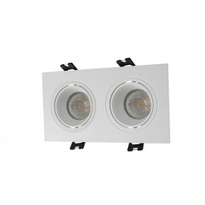 DK3072-WH Встраиваемый светильник, IP 20, 10 Вт, GU5.3, LED, белый/белый, пластик в Златоусте - zlatoust.mebel24.online | фото 1