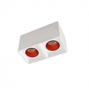 DK3085-WH+RD Светильник накладной IP 20, 10 Вт, GU5.3, LED, белый/красный, пластик в Златоусте - zlatoust.mebel24.online | фото 1