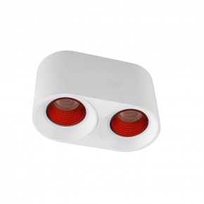 DK3096-WH+RD Светильник накладной IP 20, 10 Вт, GU5.3, LED, белый/красный, пластик в Златоусте - zlatoust.mebel24.online | фото 1