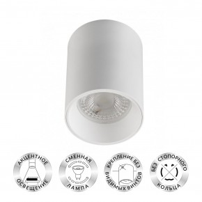 DK3110-WH Светильник накладной IP 20, 10 Вт, GU5.3, LED, белый, пластик в Златоусте - zlatoust.mebel24.online | фото 1