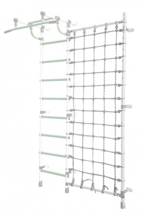 Дополнительная стойка к пристенному ДСК Pastel с сеткой для лазания, цв. белый в Златоусте - zlatoust.mebel24.online | фото