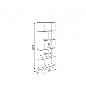 Дуглас (подростковая) М05 Стеллаж в Златоусте - zlatoust.mebel24.online | фото 2