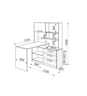 Дуглас (подростковая) М07 Стол угловой в Златоусте - zlatoust.mebel24.online | фото 2