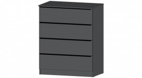 ЭЛЕГАНТ Комод 4 ящика (графит) в Златоусте - zlatoust.mebel24.online | фото