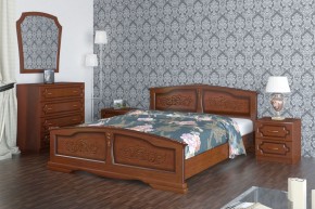 ЕЛЕНА Кровать из массива (Орех) в Златоусте - zlatoust.mebel24.online | фото