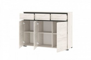 ГРЕТТА Комод 3С3Я 3дв, 3ящ (дуб крафт) в Златоусте - zlatoust.mebel24.online | фото 2