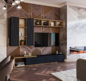 ХЛОЯ Гостиная (Дуб Вотан/Обсидиан) модульная в Златоусте - zlatoust.mebel24.online | фото 11