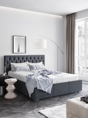 Интерьерная Кровать Октавия Серый 1400x2000 в Златоусте - zlatoust.mebel24.online | фото