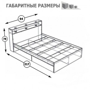 Камелия Кровать 0900, цвет белый, ШхГхВ 93,5х217х78,2 см., сп.м. 900х2000 мм., без матраса, основание есть в Златоусте - zlatoust.mebel24.online | фото 5