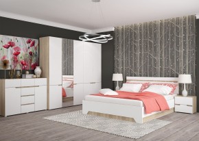 Комод 1200 АНТАЛИЯ (Сонома/Белый софт) в Златоусте - zlatoust.mebel24.online | фото 3