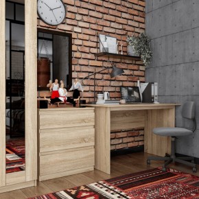 Комод КАСТОР с тремя ящиками, цвет Дуб Сонома в Златоусте - zlatoust.mebel24.online | фото 3