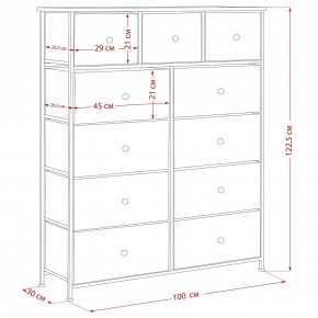 Комод Leset Линкс 11 ящиков (МДФ) в Златоусте - zlatoust.mebel24.online | фото 12