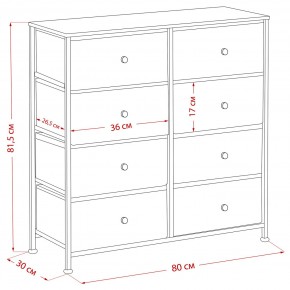 Комод Leset Линкс 8 ящиков (МДФ) в Златоусте - zlatoust.mebel24.online | фото 12