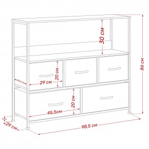 Комод Leset Локи 5 ящиков с полкой в Златоусте - zlatoust.mebel24.online | фото 13