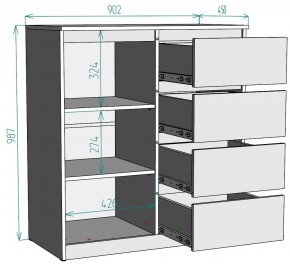 Комод Мальта K115 в Златоусте - zlatoust.mebel24.online | фото 2