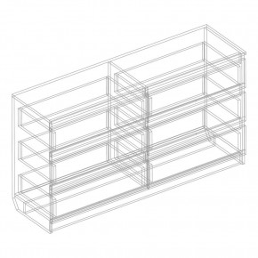 Комод с 6 ящиками 1200 "Бьянко" (Белый лофт) в Златоусте - zlatoust.mebel24.online | фото 3