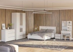 АДЕЛИНА Комод с 1дв и 3-мя ящ (белый рамух) в Златоусте - zlatoust.mebel24.online | фото 3