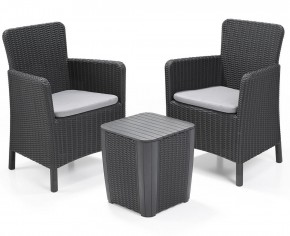 Комплект мебели Трентон балкон (Trenton Balcony graphite) графит в Златоусте - zlatoust.mebel24.online | фото