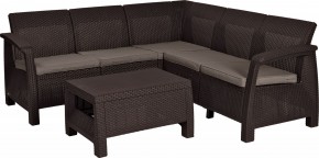 Комплект мебели угловой Корфу Релакс Сет (CORFU II RELAX SET) коричневый в Златоусте - zlatoust.mebel24.online | фото 2