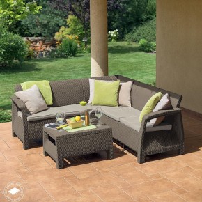 Комплект мебели угловой Корфу Релакс Сет (CORFU II RELAX SET) коричневый в Златоусте - zlatoust.mebel24.online | фото 4