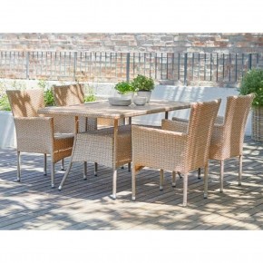 Комплект плетеной мебели AM-196/T196 Beige 4Pcs (4+1) в Златоусте - zlatoust.mebel24.online | фото 2