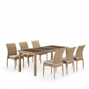 Комплект плетеной мебели T365/Y380B-W65 Light Brown (6+1) в Златоусте - zlatoust.mebel24.online | фото 1