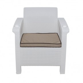 Комплект уличной мебели Yalta Premium Terrace Triple Set (Ялта) белый (+подушки под спину) в Златоусте - zlatoust.mebel24.online | фото 7