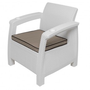 Комплект уличной мебели Yalta Premium Terrace Triple Set (Ялта) белый (+подушки под спину) в Златоусте - zlatoust.mebel24.online | фото 8