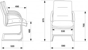 Кресло Бюрократ T-9927SL-LOW-V/BLACK в Златоусте - zlatoust.mebel24.online | фото 4