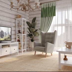 Кресло для отдыха Саари светло-серое, ткань рогожка в Златоусте - zlatoust.mebel24.online | фото 4