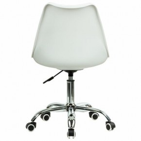 Кресло стул BRABIX "Eames MG-310 CH", хром, пластик белый, ткань серая, 532924 в Златоусте - zlatoust.mebel24.online | фото 4