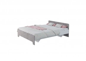 Кровать 1,6 VICTOR + основание (Белый-Бетон) в Златоусте - zlatoust.mebel24.online | фото 2