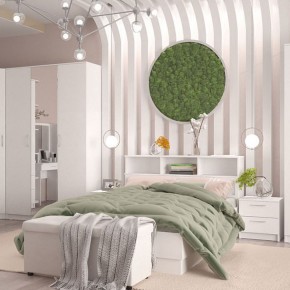 Кровать 1600 Париж с настилом (Белый тиснение) в Златоусте - zlatoust.mebel24.online | фото 4