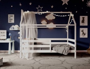Кровать-домик 80*160 Белый в Златоусте - zlatoust.mebel24.online | фото 2