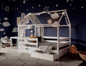 Кровать-домик 80*190 Белый в Златоусте - zlatoust.mebel24.online | фото