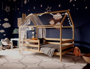 Кровать-домик 80*190 без покраски (без ящиков) в Златоусте - zlatoust.mebel24.online | фото