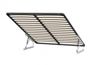 Кровать двойная №2 (универсальная 1.6х2.0) Серия 2 + основание с ПМ (Белый/Серый ткань/Квадро Серый ткань) в Златоусте - zlatoust.mebel24.online | фото 2