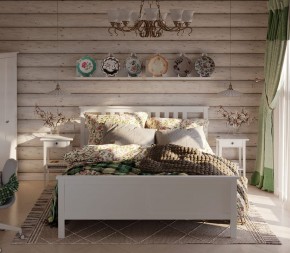 Кровать Кантри двухспальная 180х200, массив сосны, цвет белый в Златоусте - zlatoust.mebel24.online | фото 4