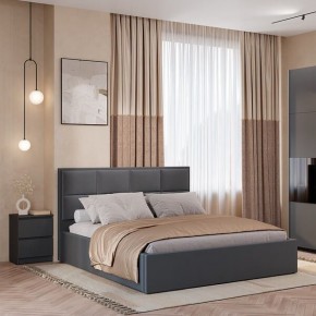 Кровать Линда КР-16 (Графит) 1600 в Златоусте - zlatoust.mebel24.online | фото 2