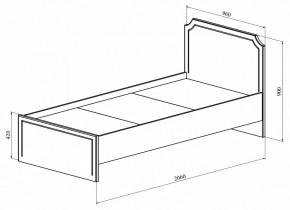 Кровать односпальная ДримСтар ДС-50 в Златоусте - zlatoust.mebel24.online | фото 3