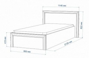 Кровать односпальная Нобиле Кр-90 в Златоусте - zlatoust.mebel24.online | фото 2