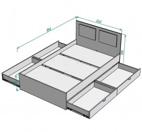 Кровать Ольга L37 (1200) 4 ящика в Златоусте - zlatoust.mebel24.online | фото 2