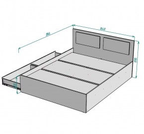 Кровать Ольга L40 (1600) 2 ящика в Златоусте - zlatoust.mebel24.online | фото 2