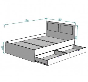 Кровать Ольга L41 (1400) 2 ящика в Златоусте - zlatoust.mebel24.online | фото 2