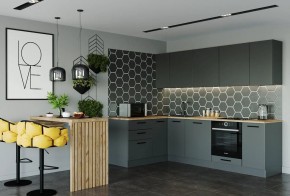 Кухня угловая Антрацит 2600х1600 (Стол. 38мм) в Златоусте - zlatoust.mebel24.online | фото 1