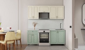 Кухня Версаль 2м Айвори/Васаби Готовое решение в Златоусте - zlatoust.mebel24.online | фото 2